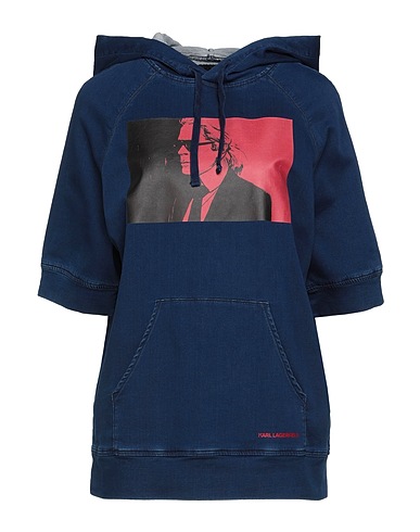 KARL LAGERFELD スウェット ブルー コットン 91% / ポリエステル 8% / ポリウレタン 1%