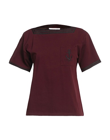 SEE BY CHLOÉ Basic T-shirt Plum 100% Cotton