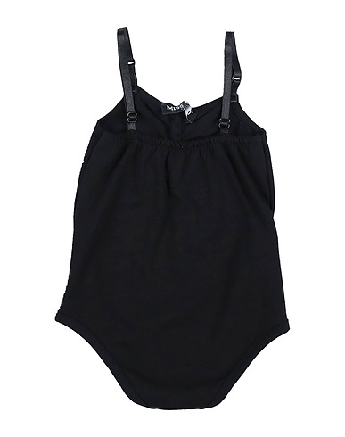 MISS LULÙ Strampelanzug Schwarz 95% Baumwolle, 5% Elastan