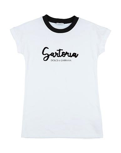 DOLCE&GABBANA T-shirt Bianco 100% Cotone, Viscosa, Poliestere, Poliammide