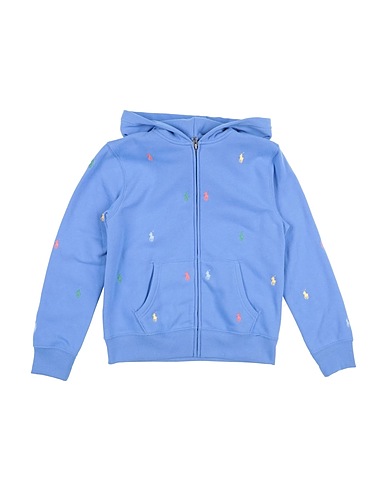 POLO RALPH LAUREN Sweatshirt Polo Pony Fleece Full-Zip Hoodie
 Sky blue 60% Cotton, 40% Polyester