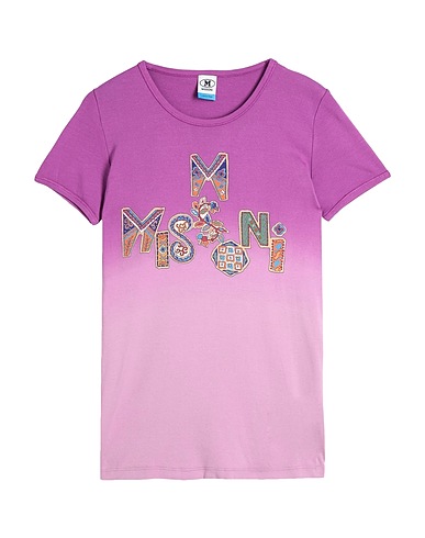 M MISSONI T-shirt Purple 100% Cotton
