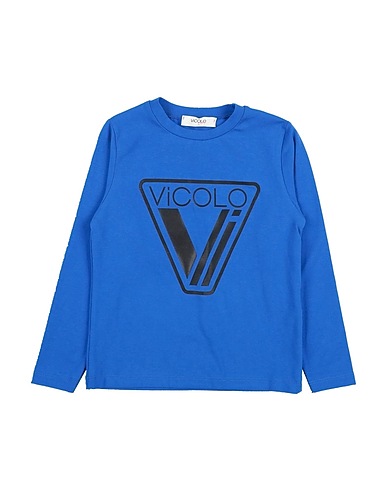 VICOLO T-shirt Blue 90% Cotton, 10% Elastane