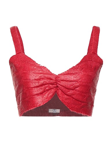MSGM Bustier Red 40% Acrylic, 30% Mohair wool, 30% Polyamide