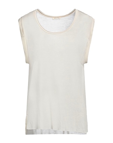 AMERICAN VINTAGE T-shirt Beige 90% Modal, 10% Wool