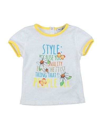 MEILISA BAI T-shirt White 94% Cotton, 6% Elastane