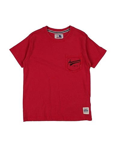 AMERICANINO T-shirt Rosso 100% Cotone