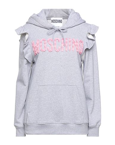 MOSCHINO Felpa Grigio chiaro 100% Cotone