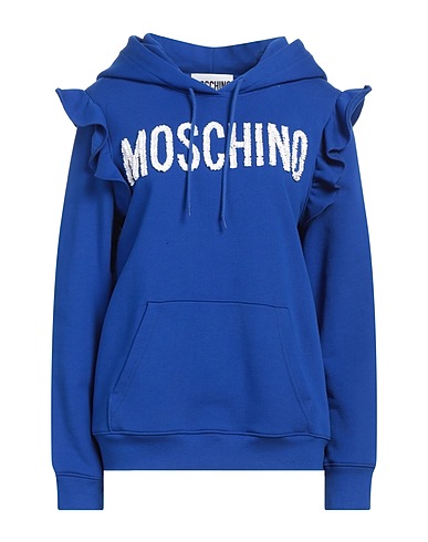 MOSCHINO Hoodie Königsblau 100% Baumwolle