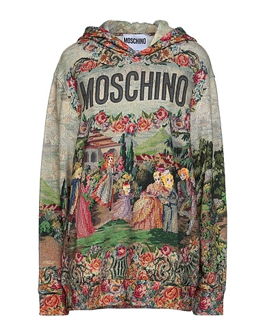 MOSCHINO Hoodie COUTURE Sand 100% Baumwolle