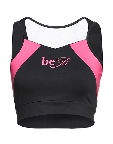 BE BLUMARINE Top Black 90% Polyester, 10% Elastane