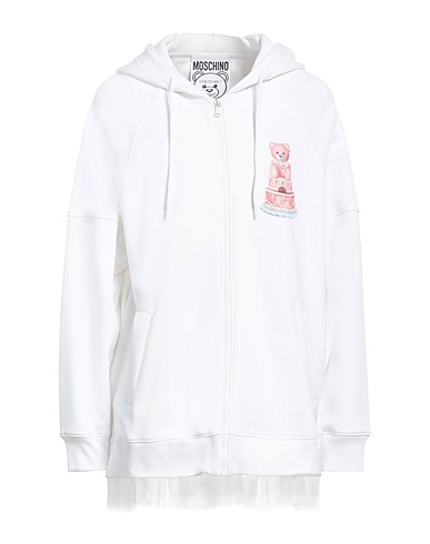 MOSCHINO Felpa COUTURE Bianco 100% Cotone, Poliammide