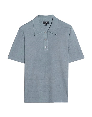 DUNHILL Jumper Slate blue 100% Mulberry silk