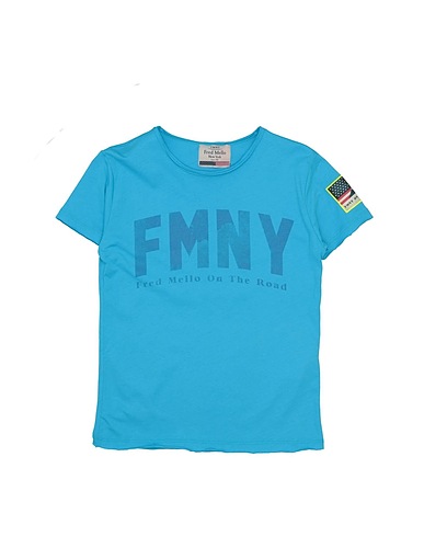 FRED MELLO T-shirt Azzurro 100% Cotone