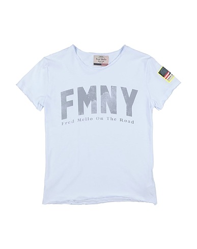 FRED MELLO T-shirt Bianco 100% Cotone