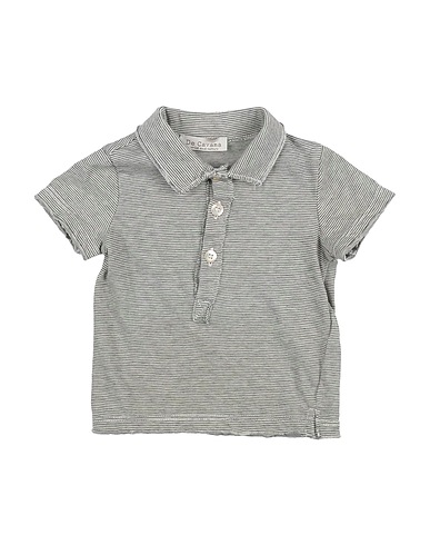 DE CAVANA Polo shirt Black 96% Cotton, 4% Elastane