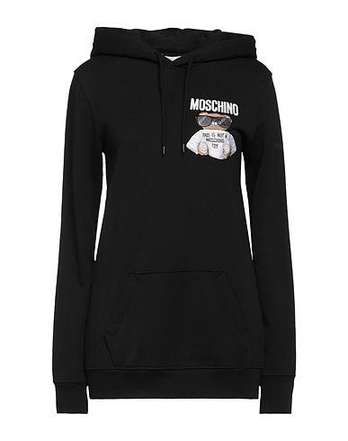 MOSCHINO Hooded sweatshirt Black 100% Cotton