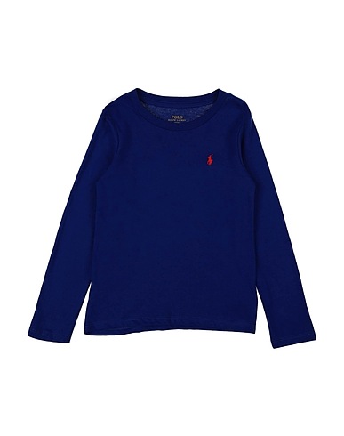 POLO RALPH LAUREN T-Shirt Long Sleeve Jersey T-shirt
 Blau 100% Baumwolle