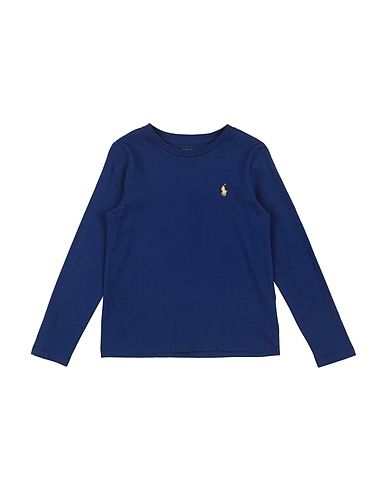 POLO RALPH LAUREN T-shirt Long Sleeve Jersey T-shirt
 Navy blue 100% Cotton