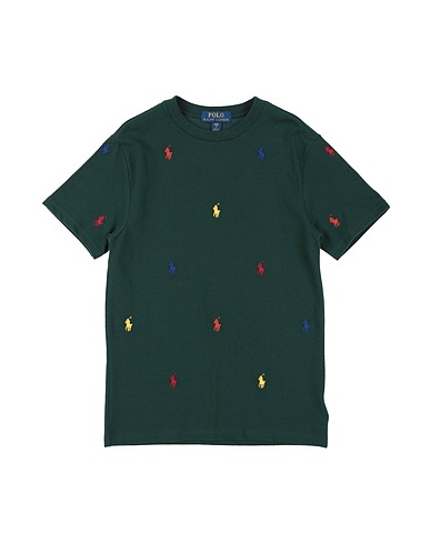 POLO RALPH LAUREN T-shirt Polo Pony Cotton Mesh Tee
 Dark green 100% Cotton