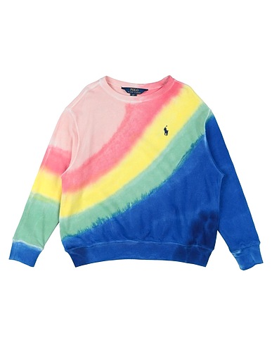 POLO RALPH LAUREN Sweatshirt Tie-Dye Spa Terry Sweatshirt
 Blue 100% Cotton