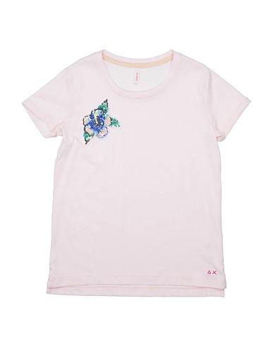 SUN 68 T-shirt Light pink 100% Cotton