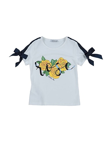 MEILISA BAI T-Shirt Weiß 94% Baumwolle, 6% Elastan