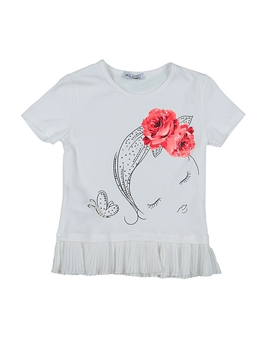 MEILISA BAI T-shirt White 94% Cotton, 6% Elastane