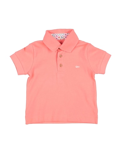 FINA EJERIQUE Polo shirt Salmon pink 100% Cotton