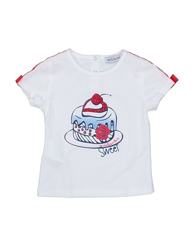 MEILISA BAI T-shirt White 94% Cotton, 6% Elastane