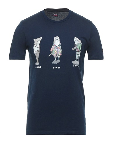 PAUL & SHARK T-shirt Midnight blue 100% Cotton