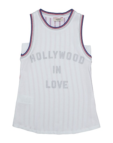 PINKO UP T-shirt White 100% Viscose, Cotton, Polyester