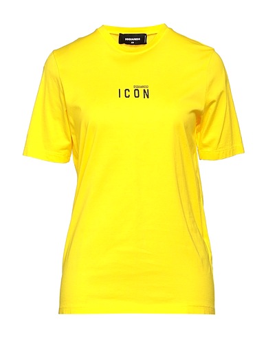 DSQUARED2 Basic T-Shirt Yellow 100% Cotton