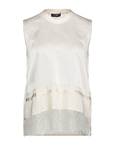 MY TWIN TWINSET Top Beige 100% Poliestere, Poliammide