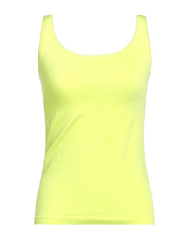 WOLFORD Vest Lime green 48% Cotton, 46% Polyamide, 6% Elastane