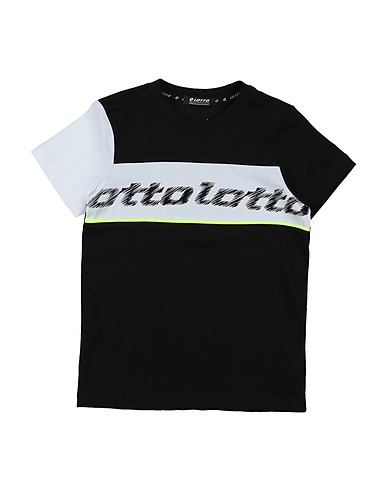 LOTTO T-shirt Nero 64% Cotone, 36% Poliestere