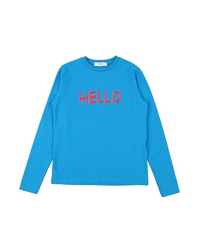 VICOLO T-shirt Blu 90% Cotone, 10% Elastan