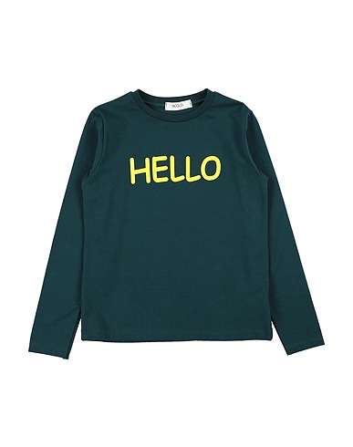 VICOLO T-shirt Dark green 90% Cotton, 10% Elastane