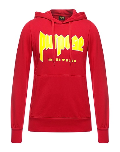PURPOSE® Hooded track jacket  Red 100% Cotton