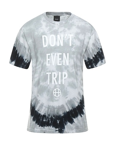 HUF T-shirt Light grey 100% Cotton