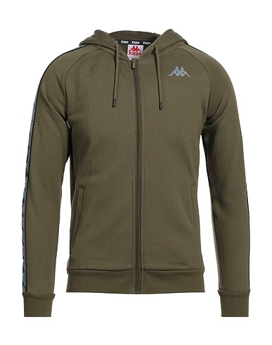KAPPA Hooded track jacket  Military green 60% Cotton, 40% Polyester