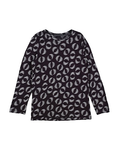 NEILL KATTER T-shirt Viola scuro 75% Viscosa, 25% Lana Vergine