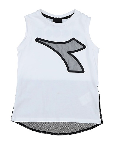 DIADORA Tank top White 100% Cotton