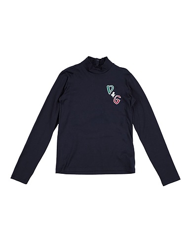 DOLCE&GABBANA T-shirt Midnight blue 100% Cotton, Polyester, Viscose