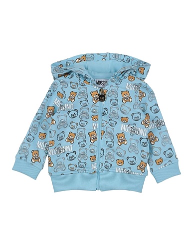 MOSCHINO BABY Sweatshirt Sky blue 95% Cotton, 5% Elastane