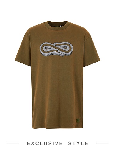 PROPAGANDA x YOOX T-shirt Verde militare 100% Cotone