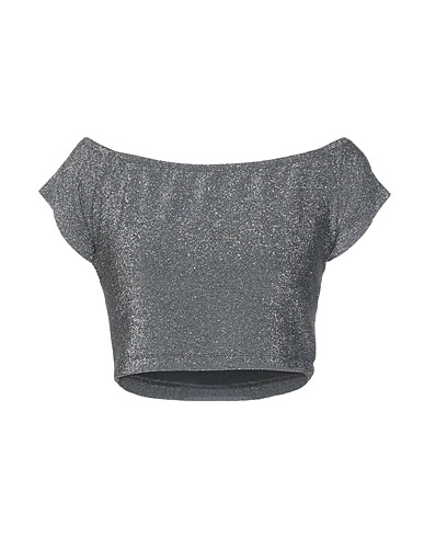 SHOPART Top Grey 79% Viscose, 9% Polyester, 9% Polyamide, 3% Elastane