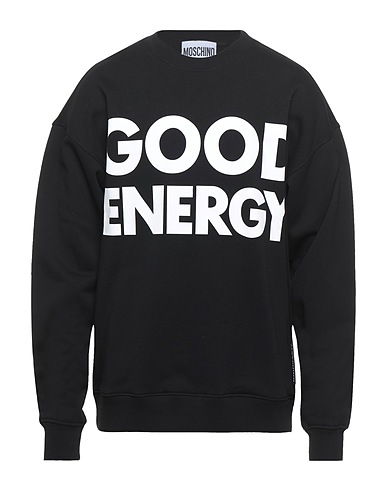 MOSCHINO Felpa Nero 100% Cotone