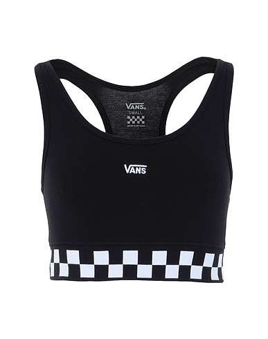 VANS Top WM CHECKMATE BRA
 Nero 93% Cotone, 7% Elastan