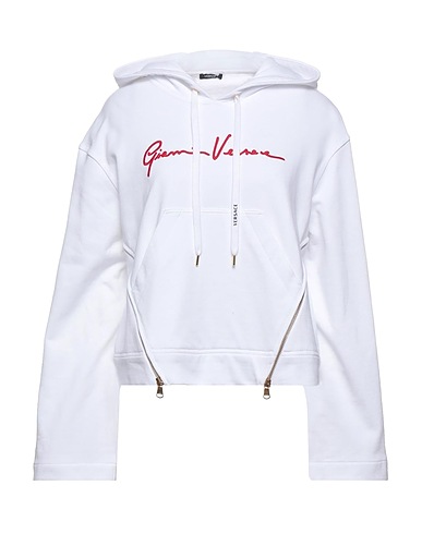 VERSACE Hoodie Weiß 100% Baumwolle, Polyester, Andere Fasern